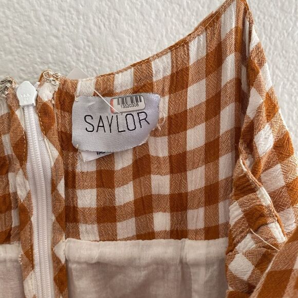 Saylor Gingham Yellow Jumpsuit - Picture 4 of 7